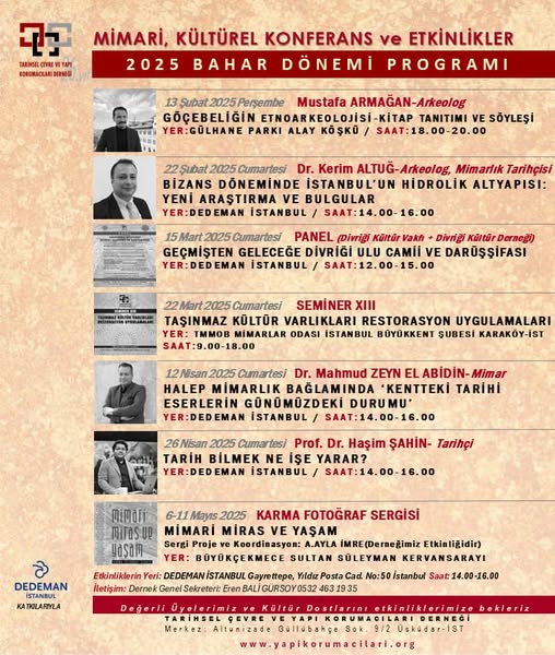  2025 BAHAR DÖNEMİ PROGRAMI